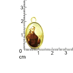 Imagen de Dijes Religioso Niquel Con Dome X 5 Unidad ( ARG-9032/N/8 )