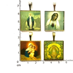 Dijes Religioso Niquel Con Dome X 5 Unidad ( ARG-9095/N/5 )