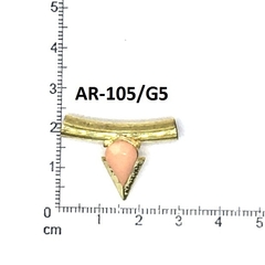 AR-105-G5 STRASS PEQUEÑO DORADO