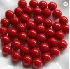 Acrilicos para niños CUENTAS bordo 25 gramos 5 mm