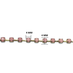 Tira de Strass Acrilico4*4 AR-1401 - Las  Perlas