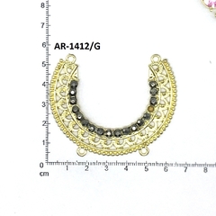 AR-1412-G STRASS GRANDE DORADO