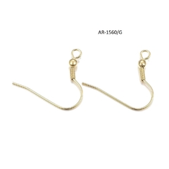( AR-1560/G ) Base Para Aros Dorado 18 MM X 20 UNIDAD