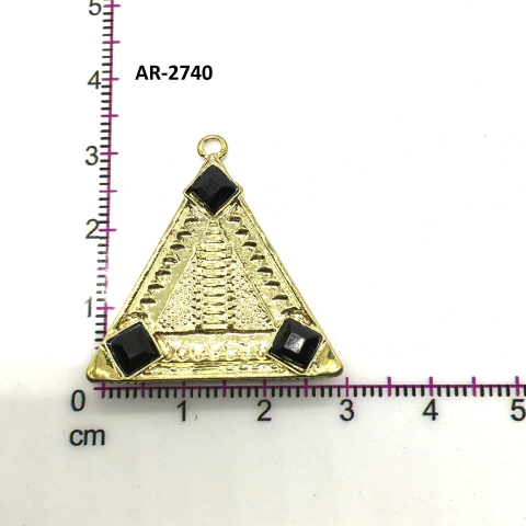 AR-2740 GEOMETRICOS DORADO