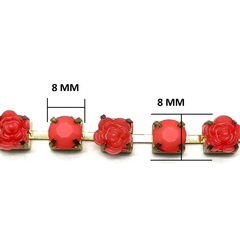 Tira de Strass Acrilico 8X8 AR-582 - Las  Perlas