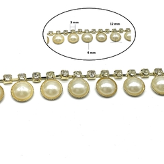 Cadena Cuadrada con Strass AR-867/GR