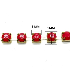 Tira de Strass Acrílico 8X8 Base Metal AR-10059 en internet