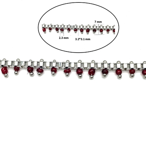 Cadena Cuadrada con Strass - comprar online