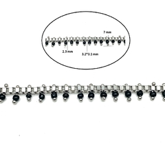 Cadena Cuadrada con Strass en internet