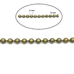 Cadena de Hierro Bolita Bronce