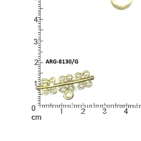 ARG-8130-G PERCHITAS DE FUNDICION PEQUEÑA DORADO