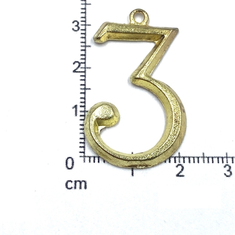 ARG-8265-G NUMERO DORADO PESO 3,37 C/U