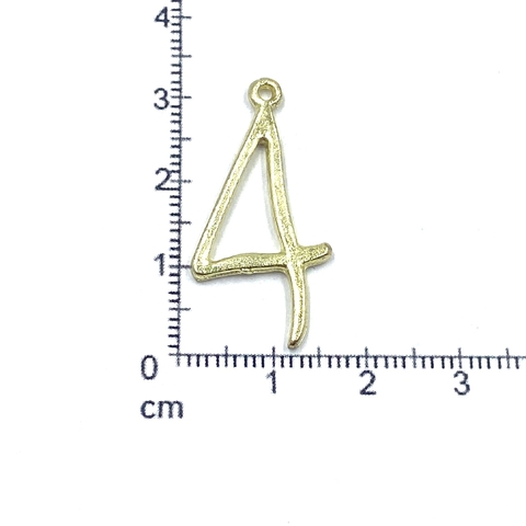 ARG-8266-G NUMERO DORADO PESO 1,34 C/U