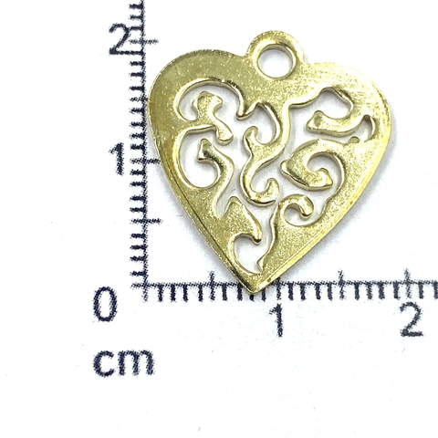ARG-8420-G CORAZÓN DORADO PESO 1,5 GR C/U
