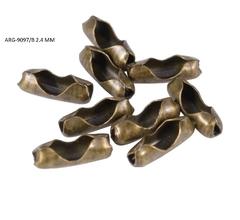 ( ARG-9097/B ) Terminal Cadena Bolita Bronce 2.4 MM X 50 UNIDAD