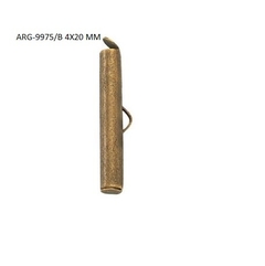 ( ARG-9975/B ) Terminal Cadena Bolita Bronce 4X20 MM X 10 UNIDAD