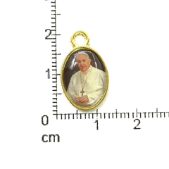 Dijes Religioso Niquel Con Dome X 5 Unidad ( ARG-9031/N/10 )