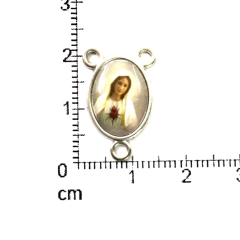 Imagen de Dijes Religioso Niquel Con Dome X 5 Unidad ( ARG-9141/N/8 )