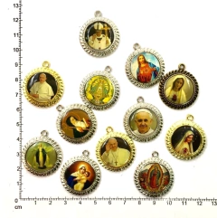 Dijes Religioso Niquel Con Dome X 5 Unidad ( ARG-9093/N/8 )