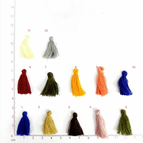 Borlas de Algodón 4 mm - Las  Perlas