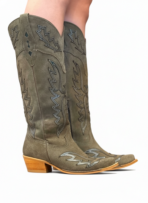 Bota Feminina Vimar Boots Camurça Militar 10257 - comprar online