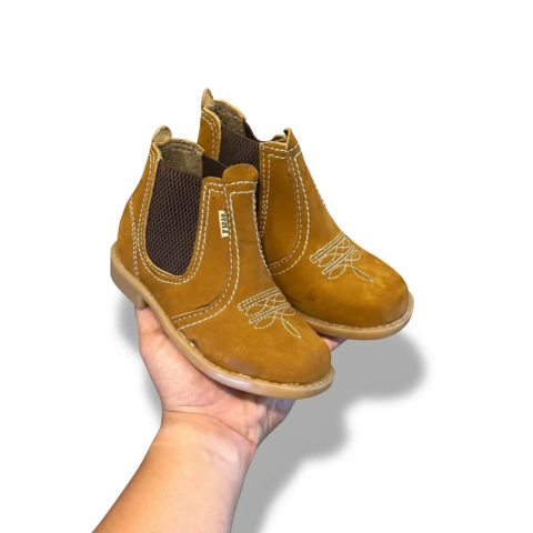 Botina Infantil F-100 Nobuck Castor 1004 - comprar online