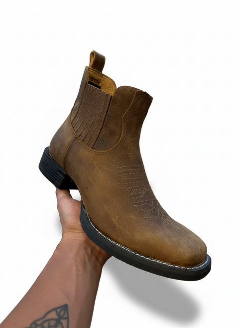 Botina Masculina Goyazes Couro Dallas Tabaco 203103-CF - comprar online