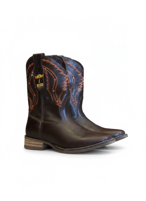 Bota Feminina Helazza Mustang Café 60424MED - comprar online