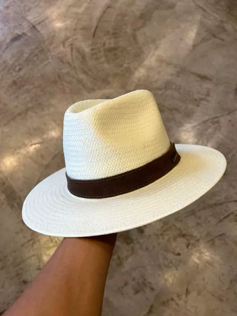 Chapéu Marcatto De Palha Ultra-Violeta Marrom 15906