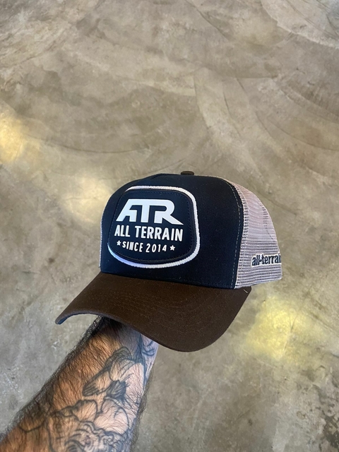Boné ATR Marrom Bege e Preto ATR300