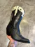Bota Feminina Vimar Boots Preto e Branco Couro Legítimo 11242