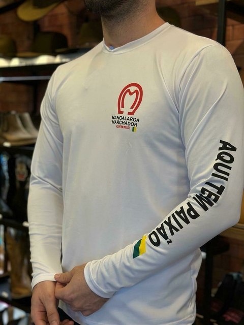 Camisa UV MangaLarga Branco