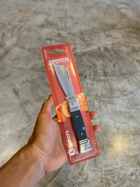 CANIVETE ALUMINIO/ACRILICO 3 1/4" PRETO