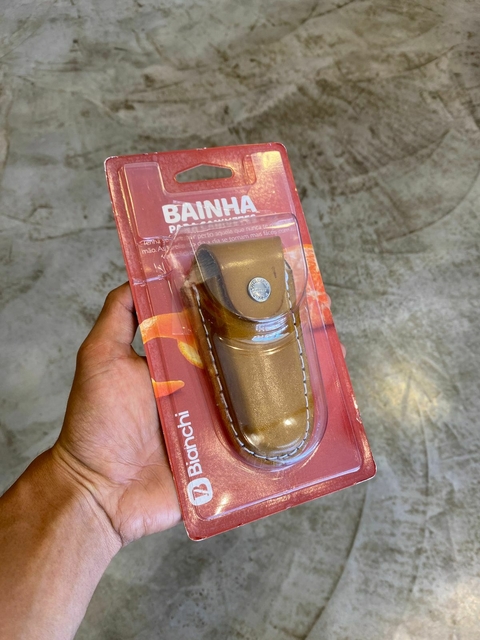 Bainha Canivete Bianchi Marrom Claro Tamanho Médio 90120/33