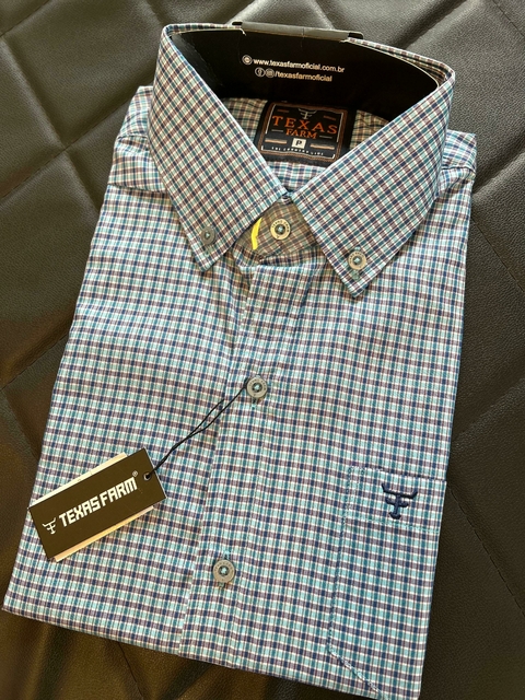 Camisa Masculina Manga Curta Texas Farm Xadrez CAC502