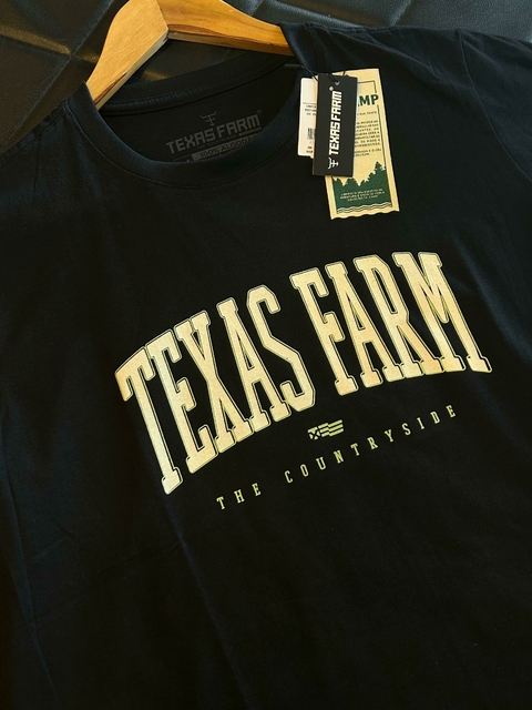 CAMISETA MASCULINA TEXAS FARM - CM429 - PRETO