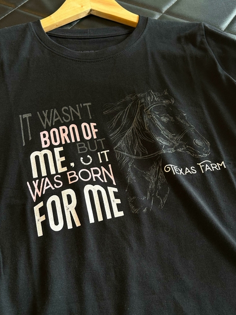 CAMISETA FEMININA TEXAS FARM - CF071 - PRETO