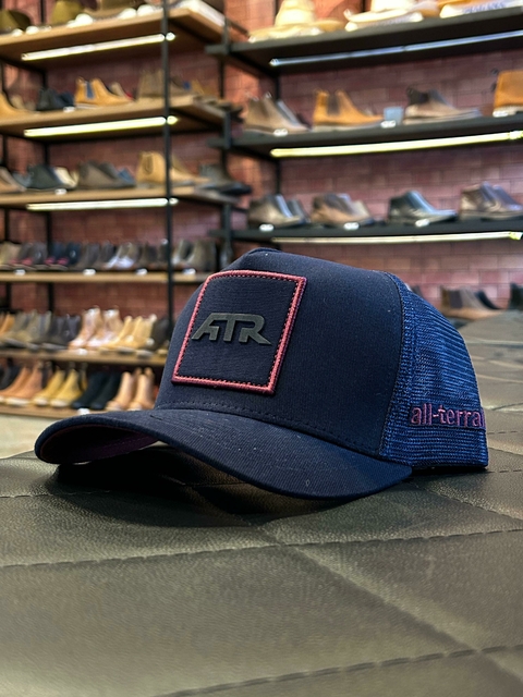 Boné ATR Azul Escuro com Detalhes Vermelhos ATR391 - comprar online