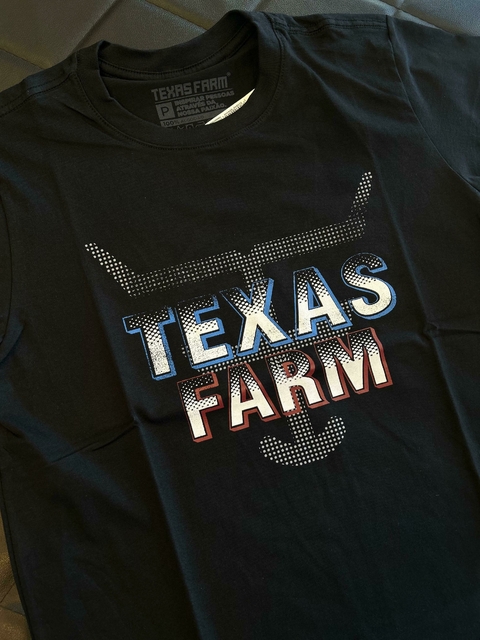 CAMISETA MASCULINA TEXAS FARM - CM509 - PRETO