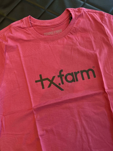 CAMISETA MASCULINA TEXAS FARM - CM258 - ROSA ANTIGO