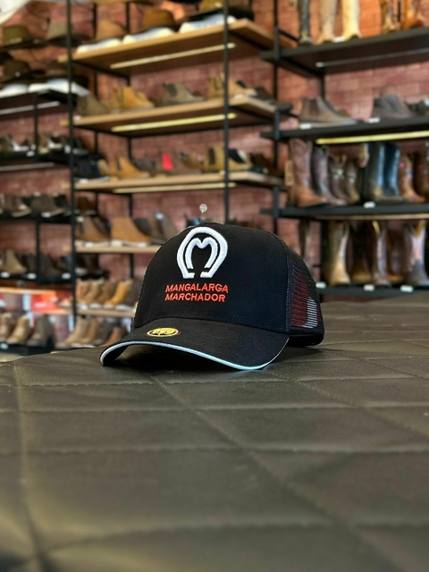 Boné Mangalarga Marchador Preto Logo Branco/Vermelho 13