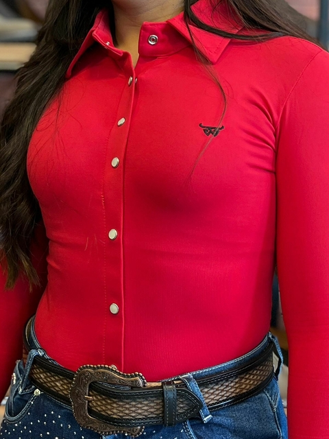 Body Feminino Bill Way Vermelho Basico 122037