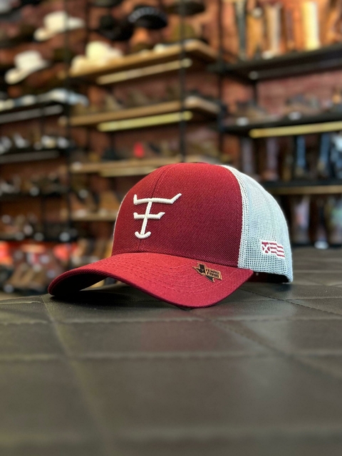 BONÉ TEXAS FARM VERMELHO VINHO - TF912