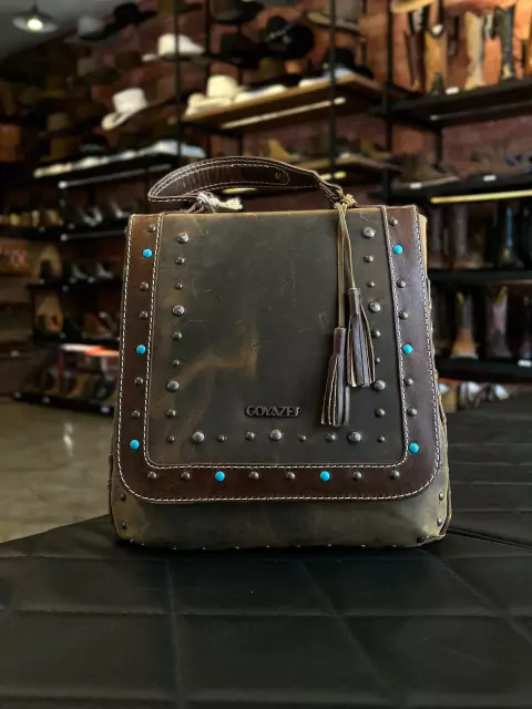 Bolsa Goyazes Dallas Ocre Couro Legítimo B 2404-3