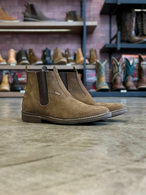 Botina Masculina Palma Nobuck Rato Solado Ultraleve 600