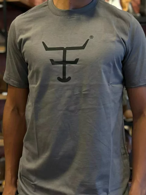 CAMISETA MASCULINA TEXAS FARM - CM589 - CINZA MEDIO/PRETO