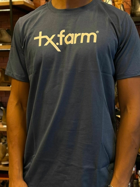 CAMISETA MASCULINA TEXAS FARM - CM258 - AZUL INTENSE