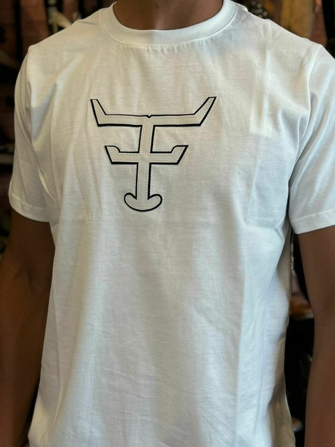 CAMISETA MASCULINA TEXAS FARM - CM589 - OFF WHITE