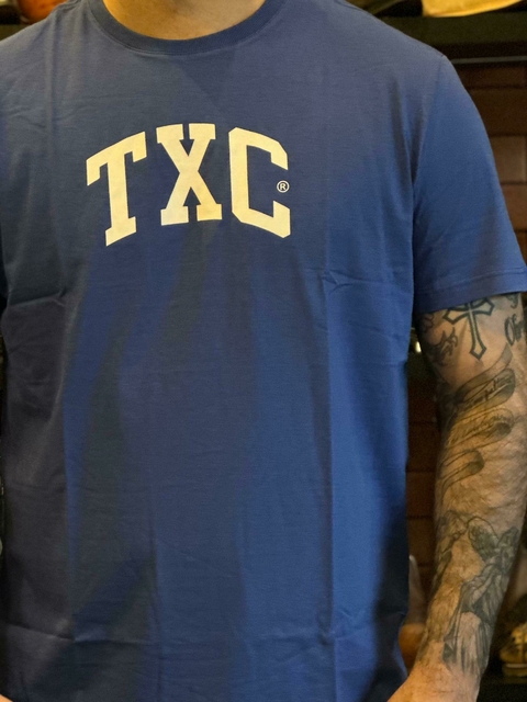 Camiseta TXC Custom Estampado Bordada Azul 19737