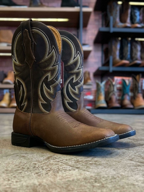 Bota Masculina Goyazes Quadrada Flex Tabaco 241503-CF